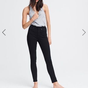 Rag & Bone high rise ankle plush skinny jeans
